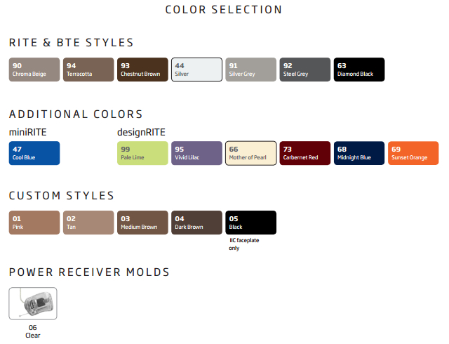 Colour - Oticon Ria2